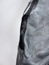 Yamaha Motor Official Genuine Leather Biker Jacket with 3M Scotchlite Reflective Silver Flame Graphic Extremely RARE  (M/L)