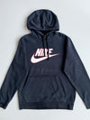 Nike Big Logo Swoosh Pullover Hoodie – Black (S)
