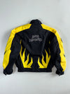 Vintage Hein Gericke Pro Sports Honda Yellow Flame Racing Jacket (M/L)