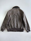 Oconis Premium Original Detachable Fur Collar Heavy Leather Jacket ( XL)
