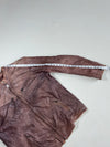 Vintage MCS Mauve Brown Leather Cafe Racer Jacket (2XL)