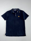 Vintage 90s Adidas Navy Polo – Gold Embroidered Logo (M/L)