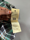 Lee Rider Flannel Western Shirt – Green Plaid Pearl Snap (XL)