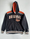 Vintage Old Time Hockey NHL Original Six Zip-Up Hoodie All Team Patches (XL)