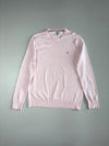 Hilfiger Denim Light Pink Crewneck Knit Sweater with Flag Logo (M)