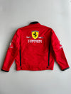Ferrari F1 Scuderia Marlboro Vodafone Shell FedEx Bridgestone Full Sponsor Patch Racing Jacket Red (L)