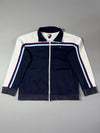 Vintage Tommy Hilfiger Striped Track Jacket – Navy/White (S)