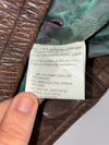 Vintage Distressed Leather Jacket – Brown (2XL)