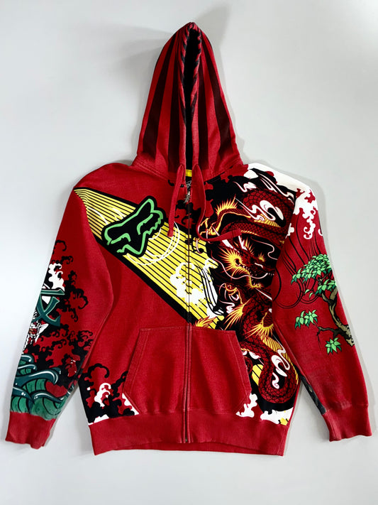 Fox Racing Japanese Dragon Graphic  Zip Hoodie (XL)
