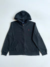 Polo Ralph Lauren Black Zip-Up Hoodie – Red Pony Logo (L)