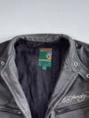 Ed Hardy by Christian Audigier | Tiger Tattoo-Print Pure Leather Café Racer Biker Jacket (M)