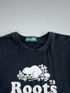 Roots Canada Athletic Goods 73 Beaver Graphic Black Tee (L)
