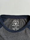 Vintage Roots Athletics Grey Navy Raglan Graphic Tee women’s (S)