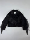 Lariat Leathers Fringe Pure Suede Leather Jacket (L)