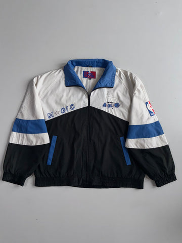 Pro Player Orlando Magic NBA Colorblock Windbreaker White Black (3XL/4XL)