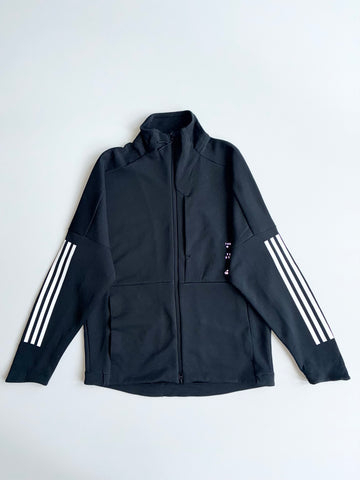Adidas Sportswear Zip-Up Track Jacket with Stripe Sleeves (M)