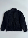 Outbrook Suede Leather Harrington Jacket Black (XL)