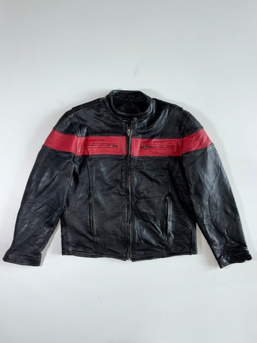 Boutique of Leathers Red-Stripe Racer Jacket (XL)