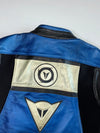Dainese Blue/Silver Racing (Elbow padded) Leather Jacket (M)