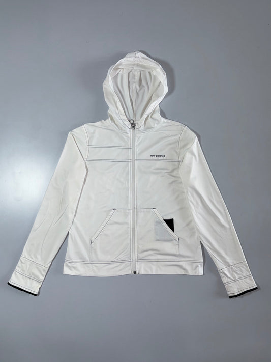 New Balance White Zip-Up Hoodie Men’s (S)