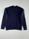Lacoste Navy Cable Knit Wool Sweater – Relaxed Fit – (S)