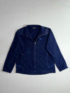 Millet Polar Fleece Full-Zip Jacket – Navy Blue with Nylon Shoulder Panels (XL)