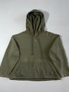 Vintage Adidas Olive Green Trefoil Oversized Pullover Hoodie Women’s (XL)