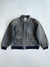Z Paris Sports Club Premium Original Leather Jacket(Print Inside)(2XL)