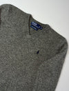 Polo Ralph Lauren Lambswool V-Neck Sweater – Heather Grey (S)