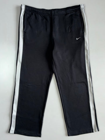 Nike Black White-Stripe Track Pants (W:40 |L:39)