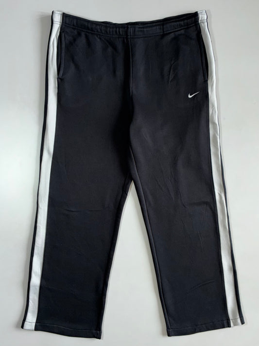 Nike Black White-Stripe Track Pants (W:40 |L:39)