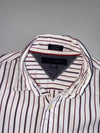 Tommy Hilfiger Custom Fit Striped Shirt with Roll-Up Sleeves(M)