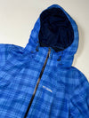 Columbia Interchange Blue Plaid Hooded Shell Jacket (M)