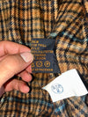 Vintage Basics Cognac Suede Fur Hood Toggle Bomber Jacket (XL)