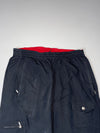 Kappa | Black Nylon Cargo Track Pants | (W:30) (L:42)