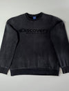 Discovery Expedition Embossed Logo Fleece Sweatshirt – Washed Black (XL)