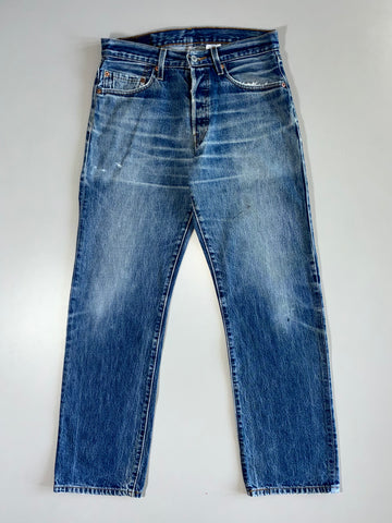 Vintage Levis Strauss 501 Original Denim Jeans (W:30|L:40)