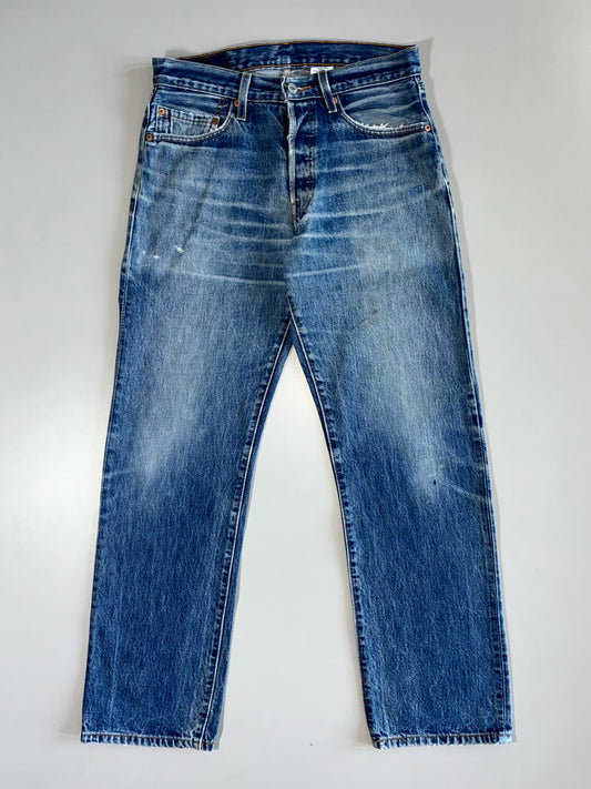 Vintage Levis Strauss 501 Original Denim Jeans (W:30|L:40)