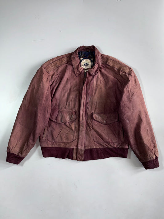 The Paris Sports Club Pure Leather Oversized Jacket (M)