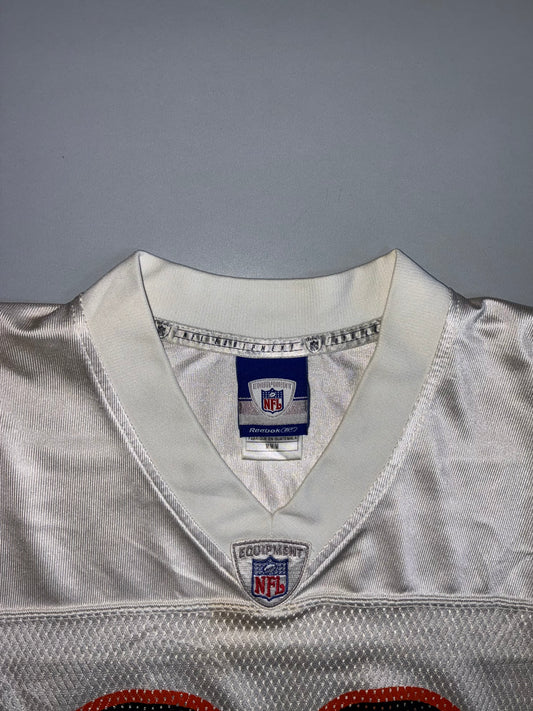 Reebok NFL Equipment Chicago Bears #20 Away Jersey | Vintage Y2K | White/Navy/Orange (L)
