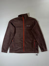 Columbia Brown Fleece Jacket with Orange Zips (L/XL)