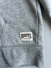 Roots Canada Full Zip Hoodie Grey Marl Beaver Arch Logo Fleece Sweatshirt (S)