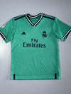 Adidas Real Madrid 2018/19 Third Kit Jersey “Fly Emirates”  Mint Green, (XS)