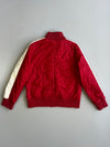 New Balance 06 Embroidered Quilted Colorblock Side Stripe Track Jacket Red (S)