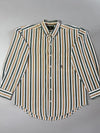 Vintage Santa Barbara Polo & Racquet Club Striped Button-Down Shirt (M)