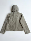 Vintage Olive Canvas Hooded Workwear Jacket – Quilted Lining (S)