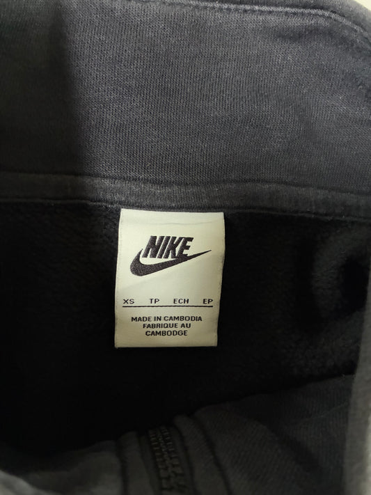 Nike Sportswear Black & Charcoal Colorblock Full-Zip Track Jacket (S)