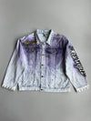 Vintage 1987 Alamo Designs | Rare Hand-Painted Rhinestone Denim Jacket | Las Vegas (XL)