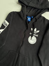 Adidas Originals Spellout Graphic Zip-Up Hoodie – Black (S)