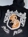 Pelle Pelle Crest Logo Zip Hoodie Black Embroidered (XL)